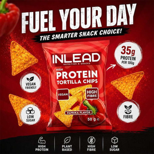 Inlead Nutrition Hochproteine Tortilla Chips 50gr Rauchiger BBQ