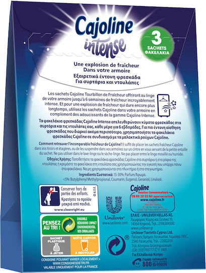 Cajoline Parfum pentru Dulap cu Aromă Albastru proaspăt 3buc