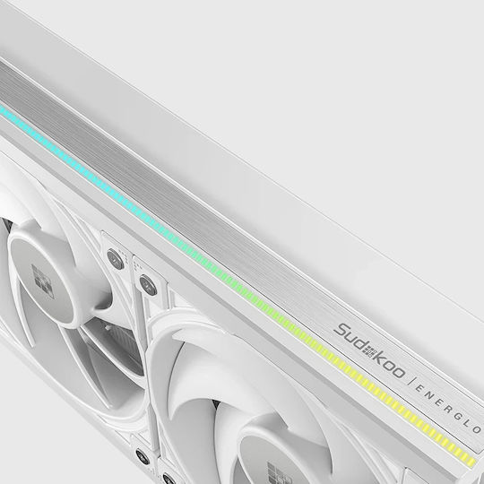 Sudokoo Energlo 360 Υδρόψυξη AIO CPU με 3 Ανεμιστήρες 120mm και ARGB Φωτισμό Λευκή