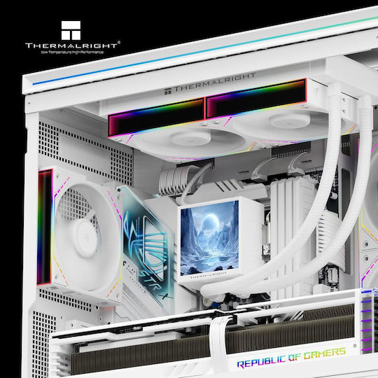 Thermalright Peerless Vision Υδρόψυξη AIO CPU με 2 Ανεμιστήρες 120mm και ARGB Φωτισμό Λευκή