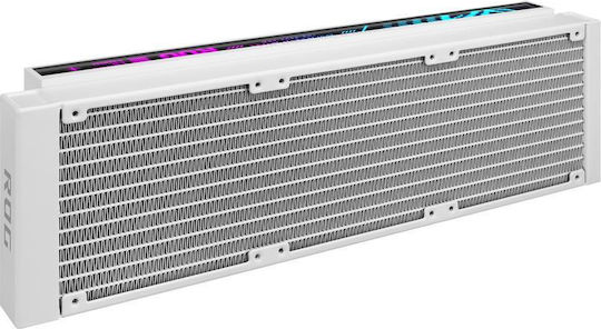 Asus ROG Strix LC IV 360 AIO CPU Liquid Cooling with 3 120mm Fans and ARGB Lighting White