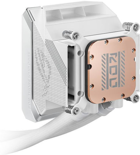 Asus ROG Strix LC IV 360 AIO CPU Liquid Cooling with 3 120mm Fans and ARGB Lighting White
