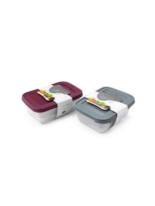 Sidirela Set Plastic Lunch Boxes 2 Pieces