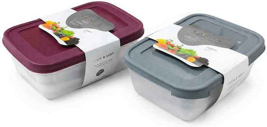 Sidirela Set Plastic Lunch Boxes 2 Pieces Sidirela Set Plastic Lunch Boxes 2 Pieces
