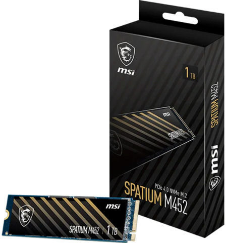 MSI Spatium M452 SSD 1TB M.2 with PCI Express 4.0 Connection SPATIUM_M452_1TB