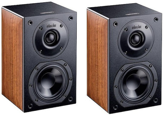 Indiana Line Nota 240 XL Paar Hi-Fi Lautsprecher Buch selbst 100W Light Walnut
