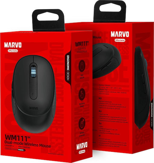 Marvo WM111 Wireless Bluetooth Mouse Black