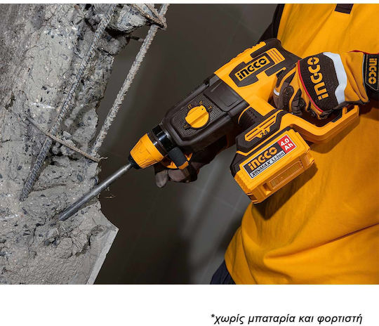 Ingco CRHLI20248 Cordless Brushless 20V Solo Rotary Hammer with SDS Plus Socket