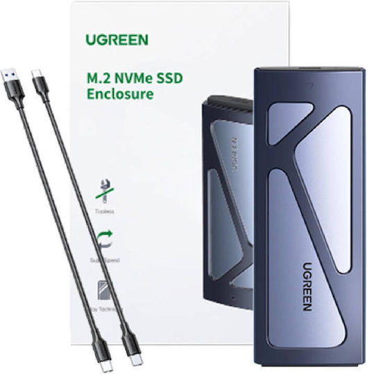 Ugreen CM578 Case for Hard Drive M.2 PCI Express with Connection Type-C