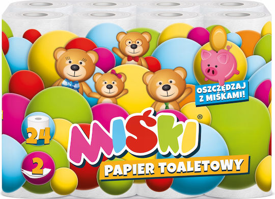 Private Label Tissue Toilet Paper 24 Rolls 2 Packs 5906142908028