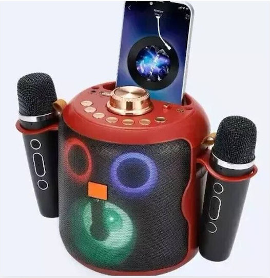 Difuzor Karaoke cu Microfoane Wireless WS-930 Roșu