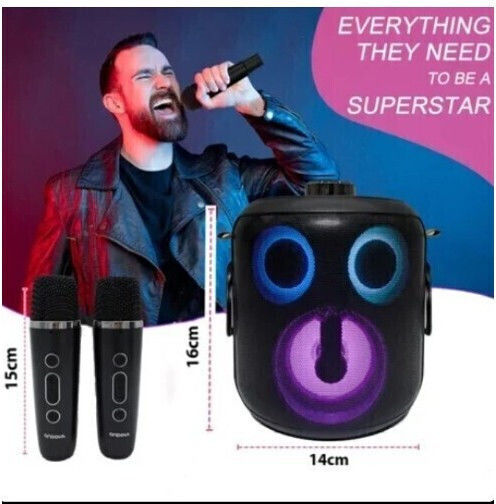 Difuzor Karaoke cu Microfoane Wireless WS-930 Roșu
