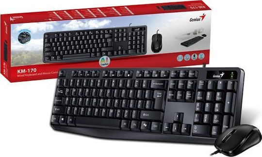 Genius Smart Combo KM-170 Keyboard & Mouse Set Greek