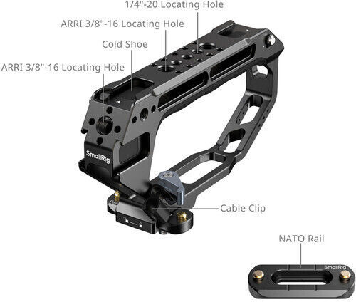 Smallrig D-style Top Handle Nato Clamp 5661
