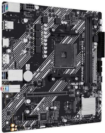 Asus Prime A520M-K ARGB Motherboard Micro ATX με AMD AM4 Socket 90MB1R00-M0EAY0