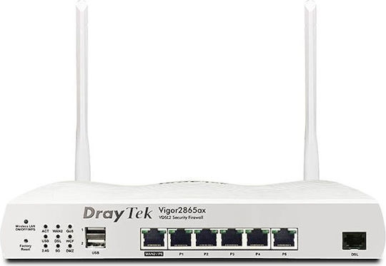 Draytek Vigor 2865ax Annex B VDSL2 Wireless 4G cu 5 Porturi Gigabit Ethernet