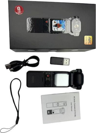 XY-05950 Action Camera 4K Ultra HD with 1.69" Screen Black