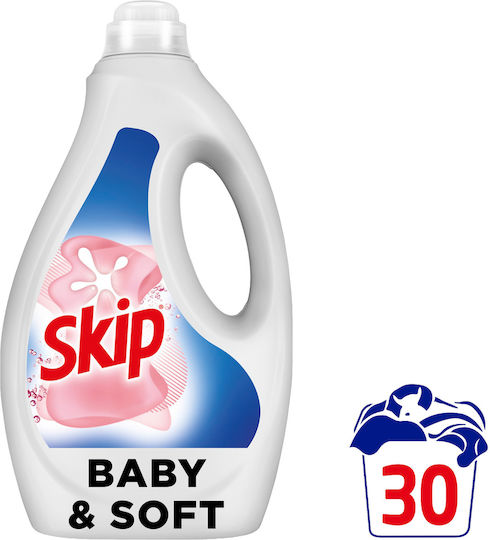 Liquid Laundry Detergent Talc Soft Skip 30 Pieces
