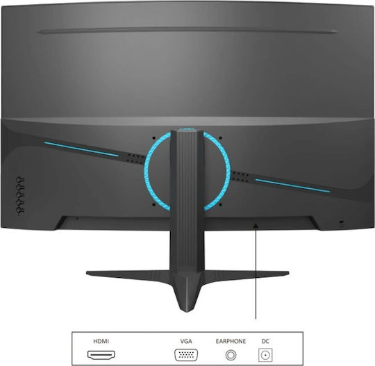 OptimX OX-MT27Y-1 IPS Monitor Curbat 27" FHD 1920x1080