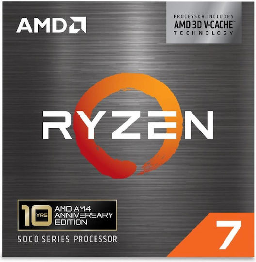 AMD Ryzen 7 5800X3D 10Years Anniversary Edition 3.4GHz Επεξεργαστής 8 Πυρήνων για Socket AM4 σε Κουτί
