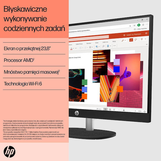 HP 24-cr0334nw 23.8" (Ryzen 7-7730U/16GB/512GB SSD/FHD/No OS)