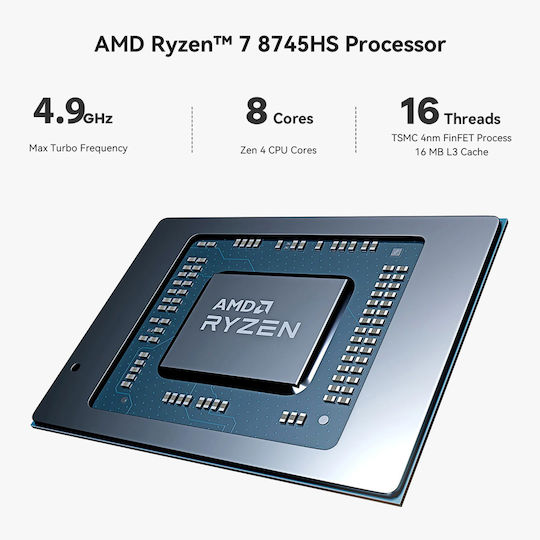Beelink SER8 Mini PC (Ryzen 7 8745HS/16GB DDR5/512GB SSD/W11 Pro)