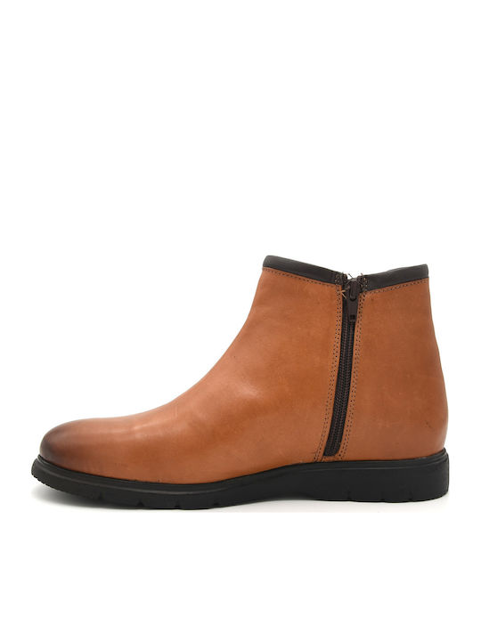 Leather Brown Men's Boots