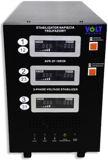 Three-phase Voltage Stabilizer Volt Polska Avr Pro 10000va