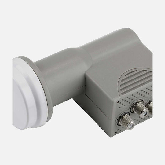 Tele Quatro Universal LNB Quad (4 Εξόδων) με Χαμηλό Όριο Θορύβου 0.7dB