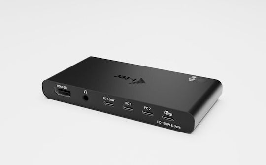 i-tec C31KVMHDMIDOCKPD KVM & Data Switch με HDMI / USB-C / Audio / USB