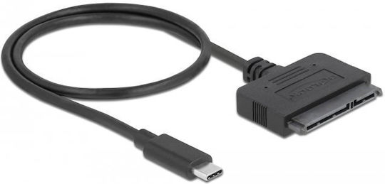 DeLock 63803 Convertor USB Type-C La 22 Pini SATA 6 Gb/s Negru