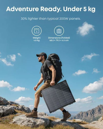 Anker Solix Ps200 200w Ip68 Doppelseitiger Solar Batterieladegerät