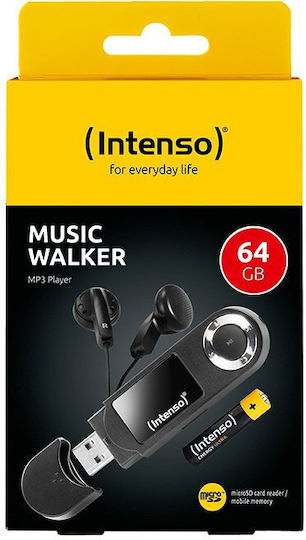 Intenso Music Walker MP3 Player 64GB Black