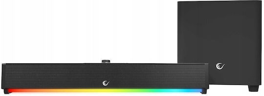 Rampage RM-1 Ηχεία Υπολογιστή 2.1 με Ισχύ 64W Μαύρα