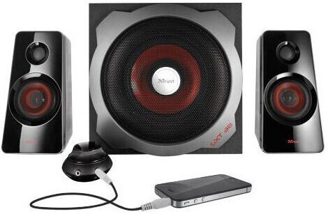 Trust GXT 38 Computerlautsprecher 2.1 mit Leistung 60W in Schwarz Farbe