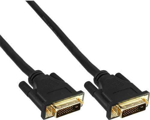 InLine 5m DVI-D male to DVI-D male Cable Black (17775P)