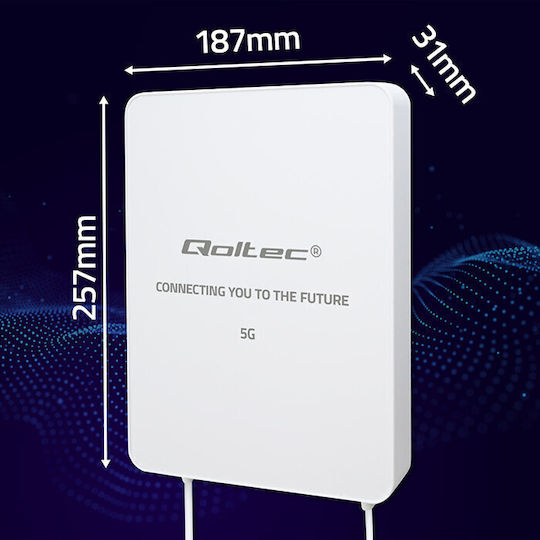 Qoltec 57064 External 5G Directional Antenna 16dBi with SMA Connection