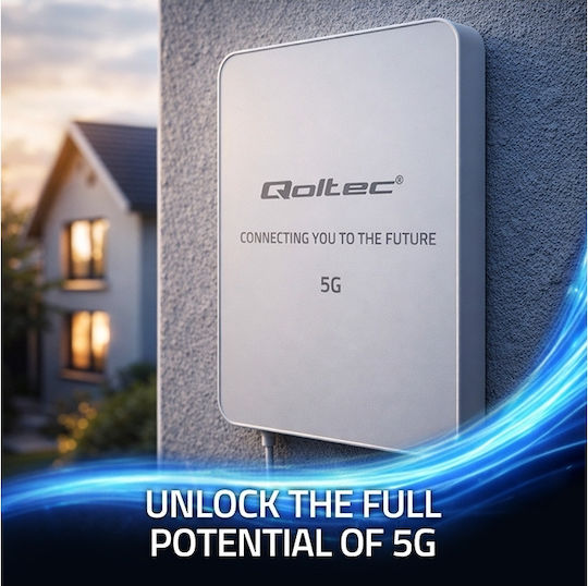Qoltec 57064 External 5G Directional Antenna 16dBi with SMA Connection