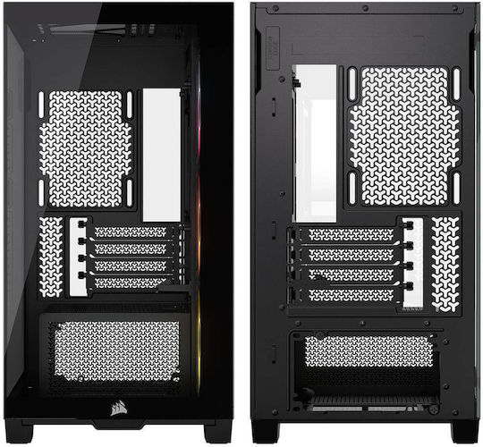 Corsair 2800X RS-R Геймърско Micro Tower Компютърно Кутия с ARGB Осветление Черно