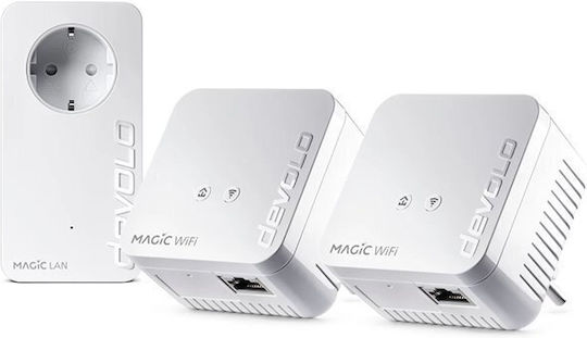 Devolo Magic 1 Powerline Triple Kit Wi‑Fi 4 and Ethernet Port