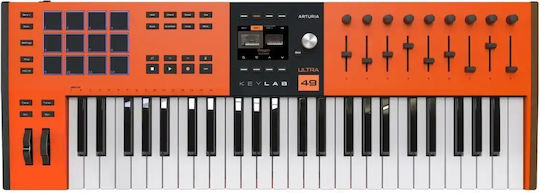 Arturia Keylab Midi-Tastatur mit 49 Tasten Orange