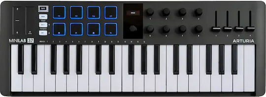 Arturia Minilab Midi Keyboard με 37 Πλήκτρα Μαύρο