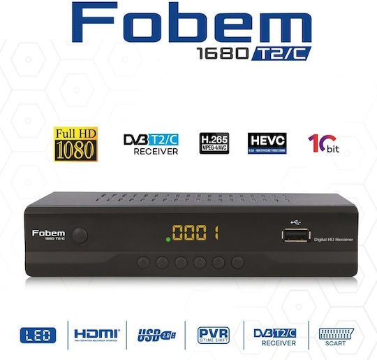 Επίγειος AX-14210 Ψηφιακός Δέκτης Mpeg-4 Full HD (1080p) Σύνδεσεις SCART / HDMI / USB