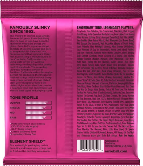 Ernie Ball Ball 2854 Super Slinky Short Scale Single String Nickel Wound Bass