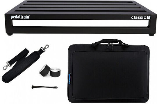 Pedaltrain Classic 3 Cu Husă Moale Impermeabilă Pentru Pedale Neagră