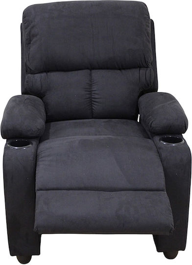 Sonntag Sessel Relax Massage mit Fußhocker Schwarz 78x89x106cm