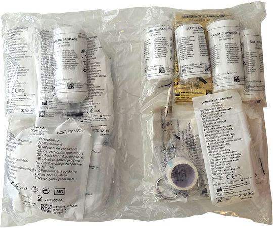 TnS Car First Aid Kit Bag with Equipment