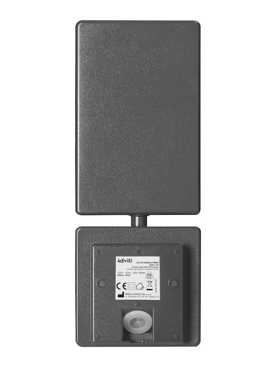 Adviti Επιτοίχιο Εξωτερικό Φωτιστικό LED IP65 10W με Φυσικό Λευκό Φως