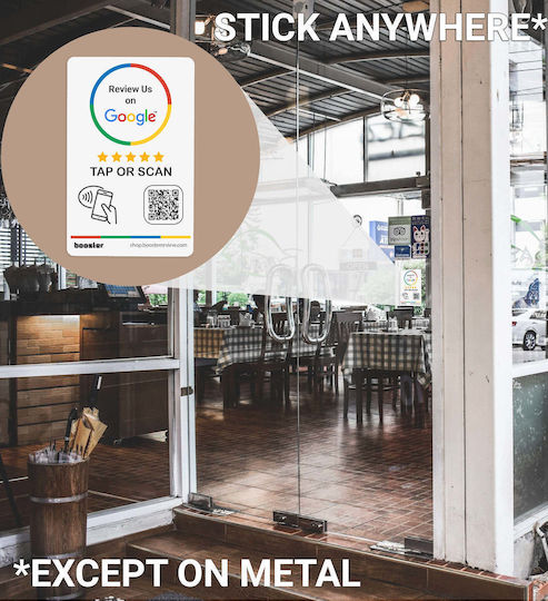 Google Review Tap Stickers Smart Tap Nfc & Qr Instant Reviews 4-pack