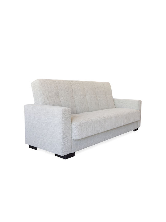 Ferren Dreisitzer Sofa Bett mit Stauraum Weiß Eis 223x85x97cm